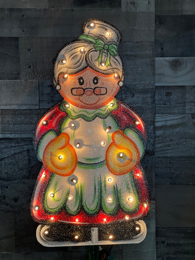 Lighted Simple Mrs. Clause DIY Christmas Blank