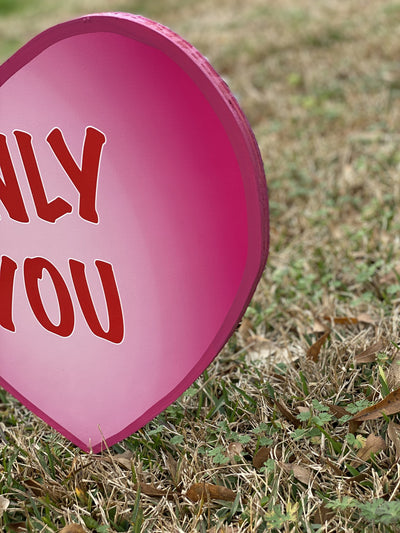 Valentines Day Yard Art
