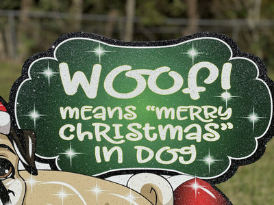 Christmas Dog Outdoor Decoration