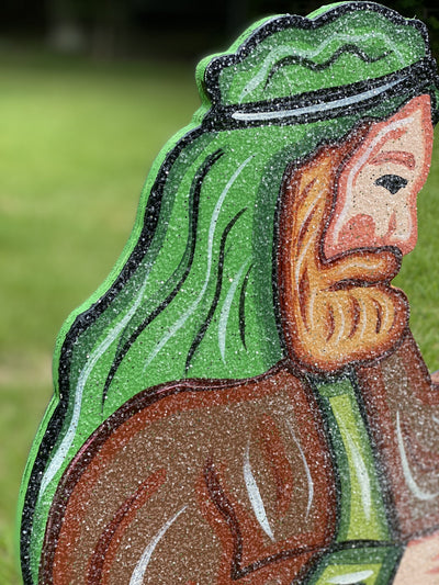 Christmas Nativity Shepherd with Staff Yard Art