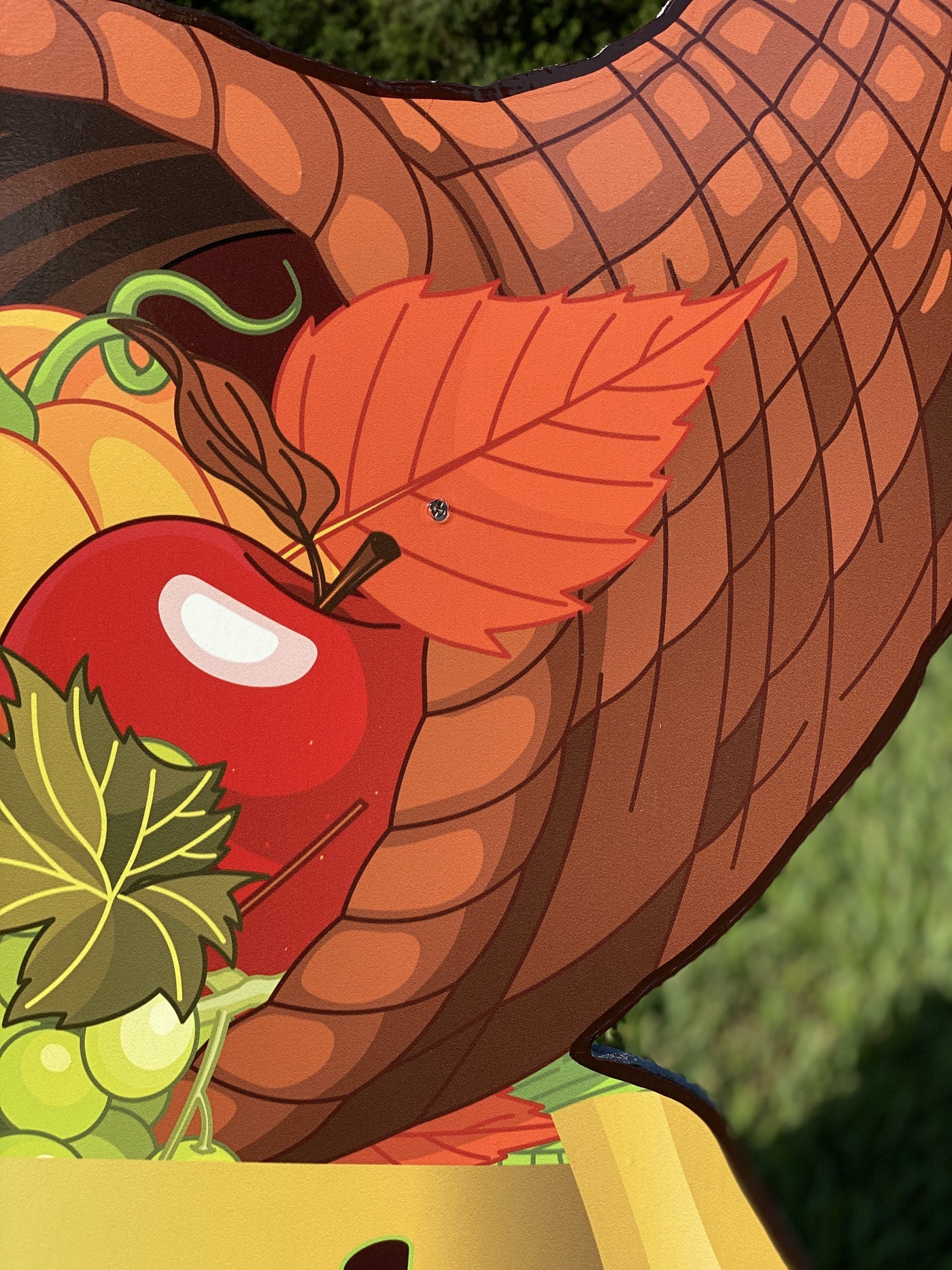 Outdoor cornucopia Thanksgiving Yard Art