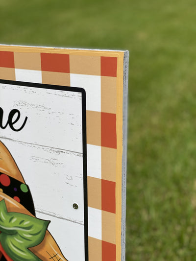 Halloween Welcome Yard Art Sign