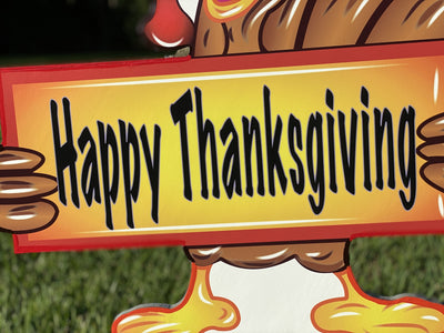 thanksgiving Turkey yard art 