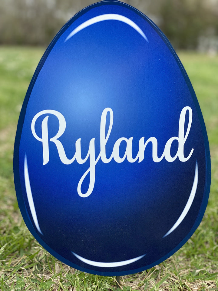 Easter Yard Art-Easter Eggs Solid Colors Personalized