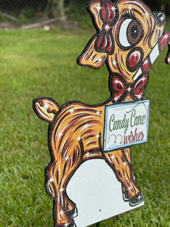 Christmas Reindeer Yard Decor