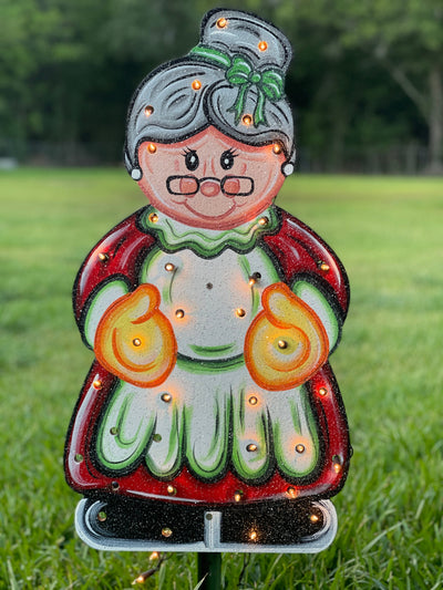 Lighted Simple Mrs. Clause DIY Christmas Blank