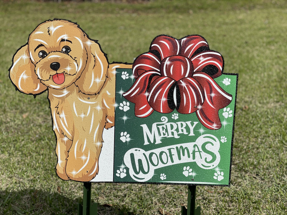 Christmas Dog Outdoor Decoration