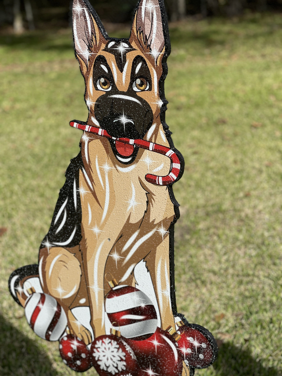 Christmas Dog Outdoor Decoration