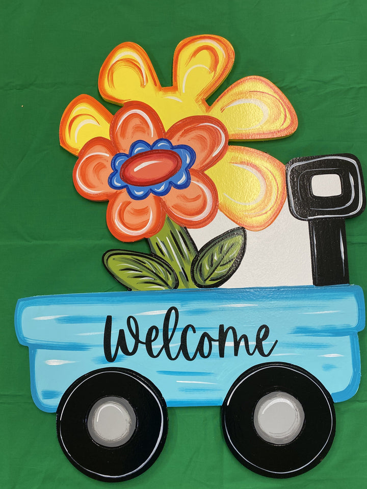 Welcome Wagon Yard Art blank to be painted by you