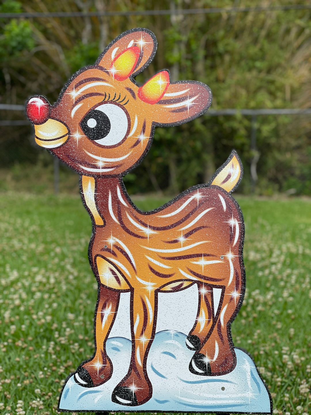 Christmas Rudolph Reindeer Yard Art Decor