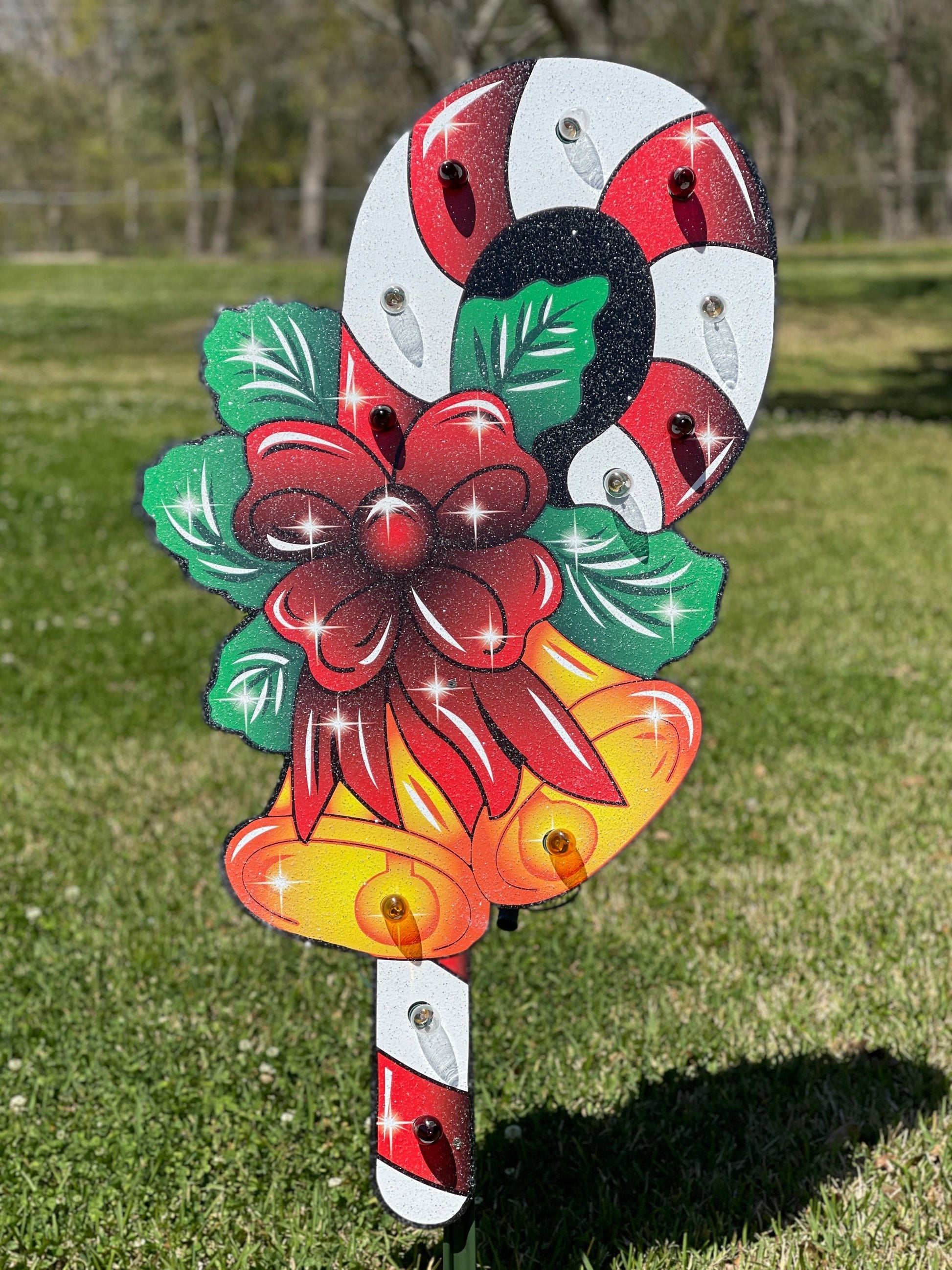 Lighted Candy Cane Christmas Outdoor Decor