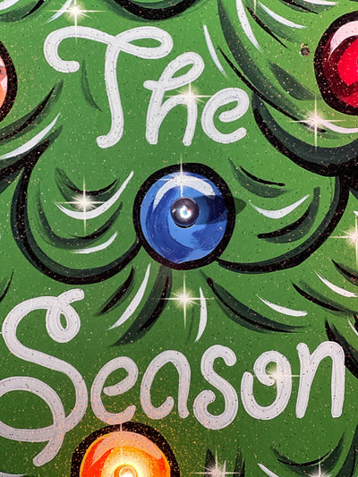 Lighted Christmas Tree Yard Art Sign