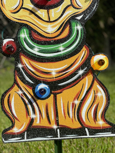 Lighted Christmas Reindeer Yard Art