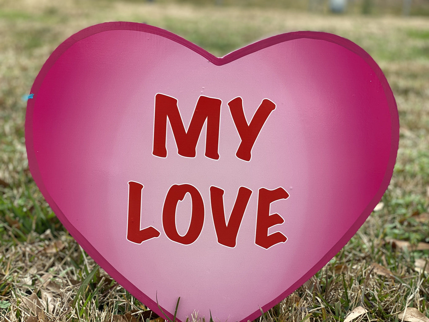 Valentines Day Yard Art