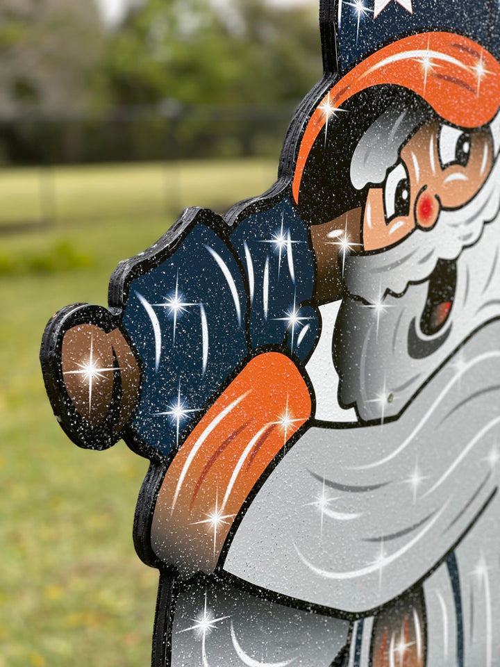 Christmas Astros Baseball Santa yard sign