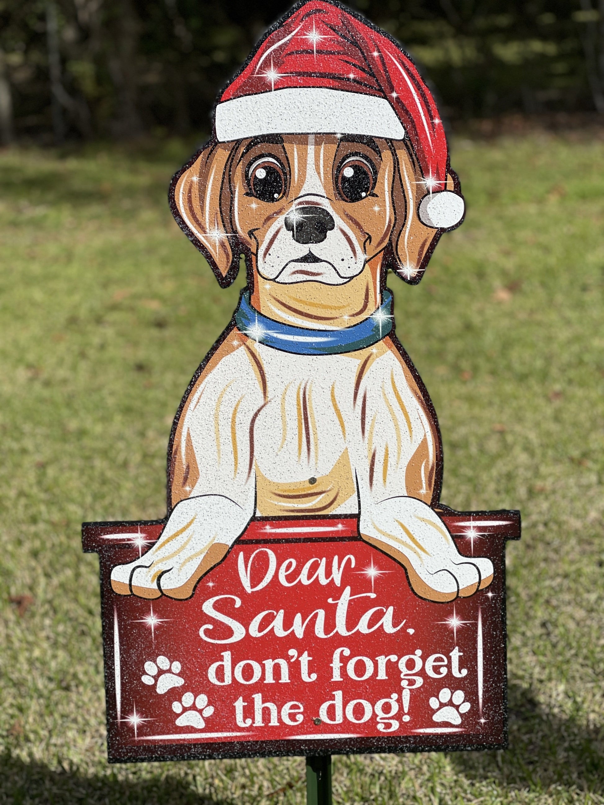 Christmas Dog Outdoor Decoration