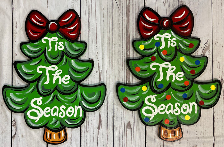 Tis The Season Christmas Tree Blank