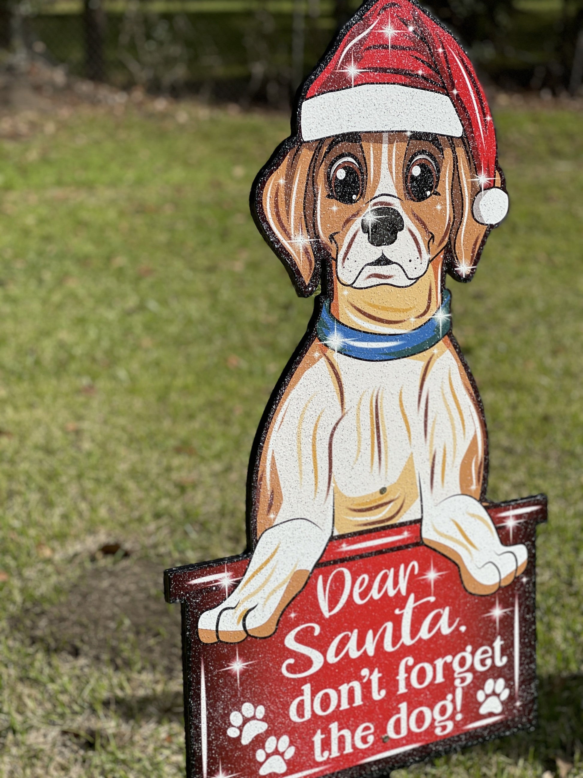 Christmas Dog Outdoor Decoration