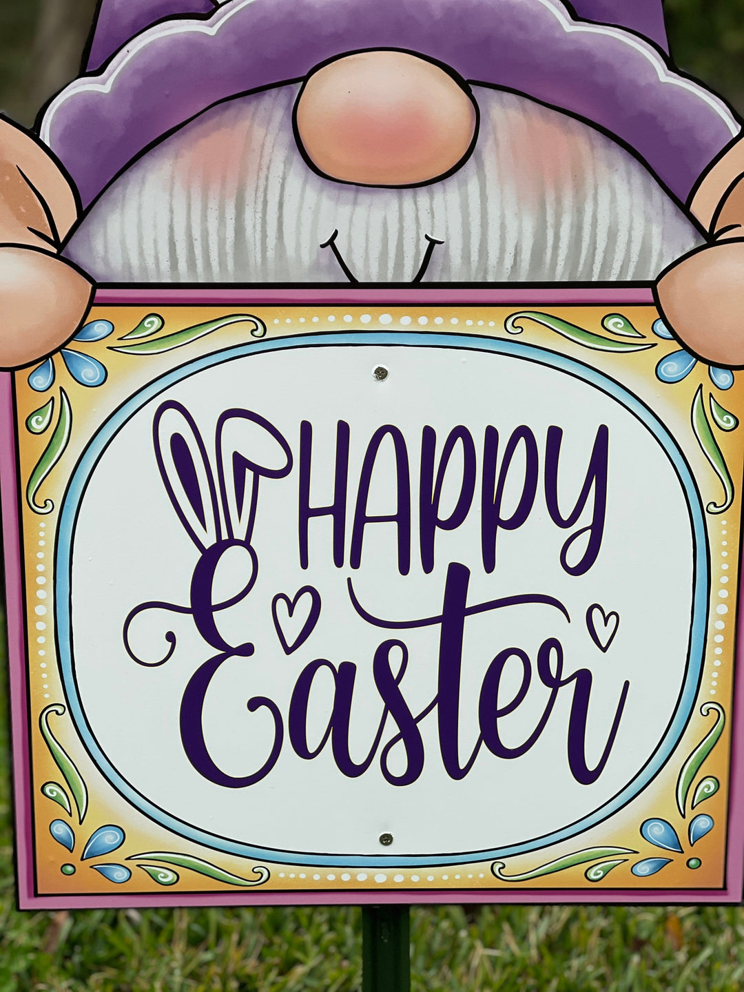 Gnome Happy Easter Sign