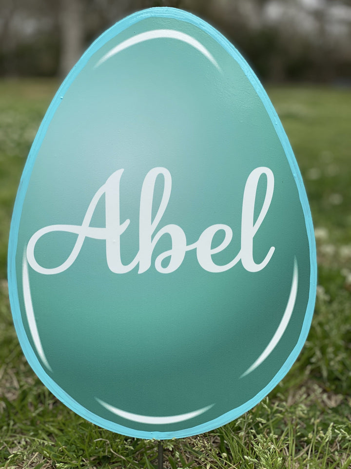 Easter Yard Art-Easter Eggs Solid Colors Personalized