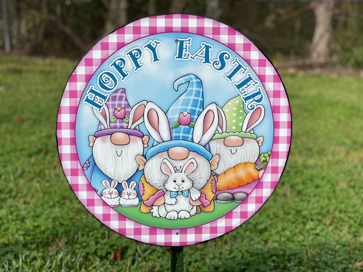 Happy Easter Yard Sign Outdoor Decoration