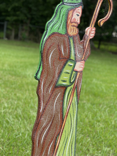 Christmas Nativity Shepherd with Staff Yard Art