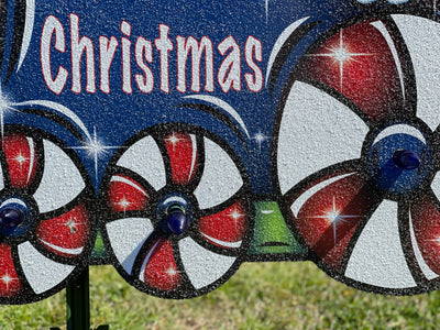 Christmas Santa Train Outdoor Decor