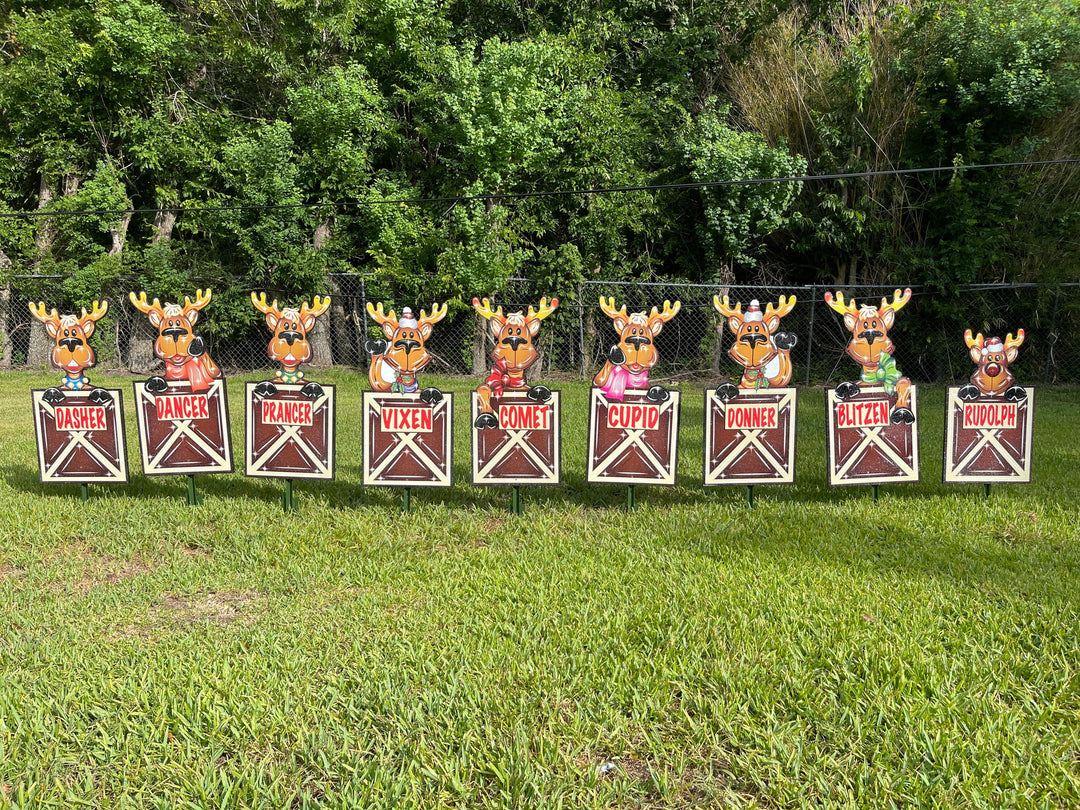 Christmas Reindeer Outdoor Display Decor