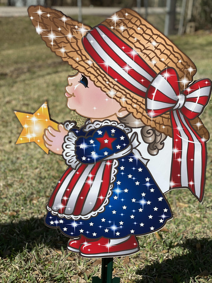 patriotic yard art