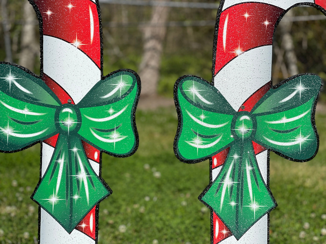 Christmas Candy Canes yard art