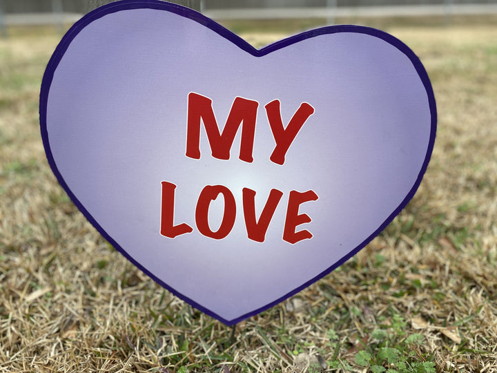Valentines Day Yard Art
