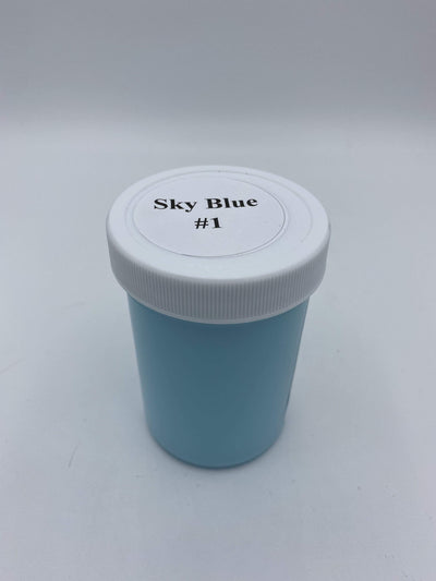 sky blue exterior yard art paint