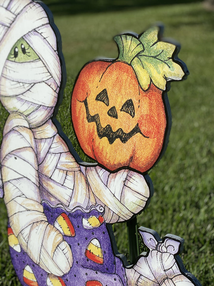 Mummy Halloween Yard Decor
