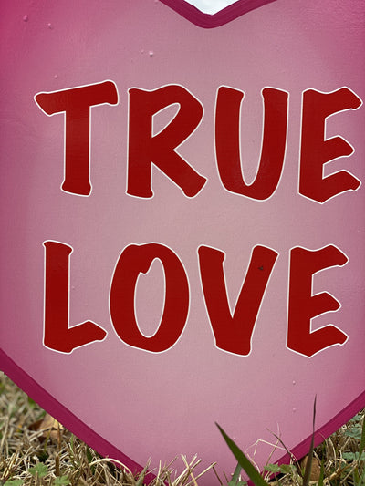 Valentines Day Yard Art