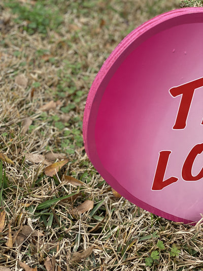 Valentines Day Yard Art