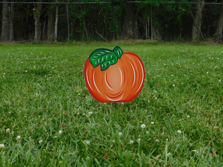 Template/Digital Cut File for Pumpkin with left leaves