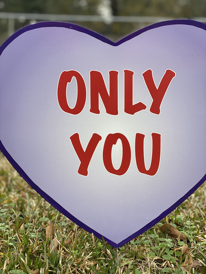 Valentines Day Yard Art