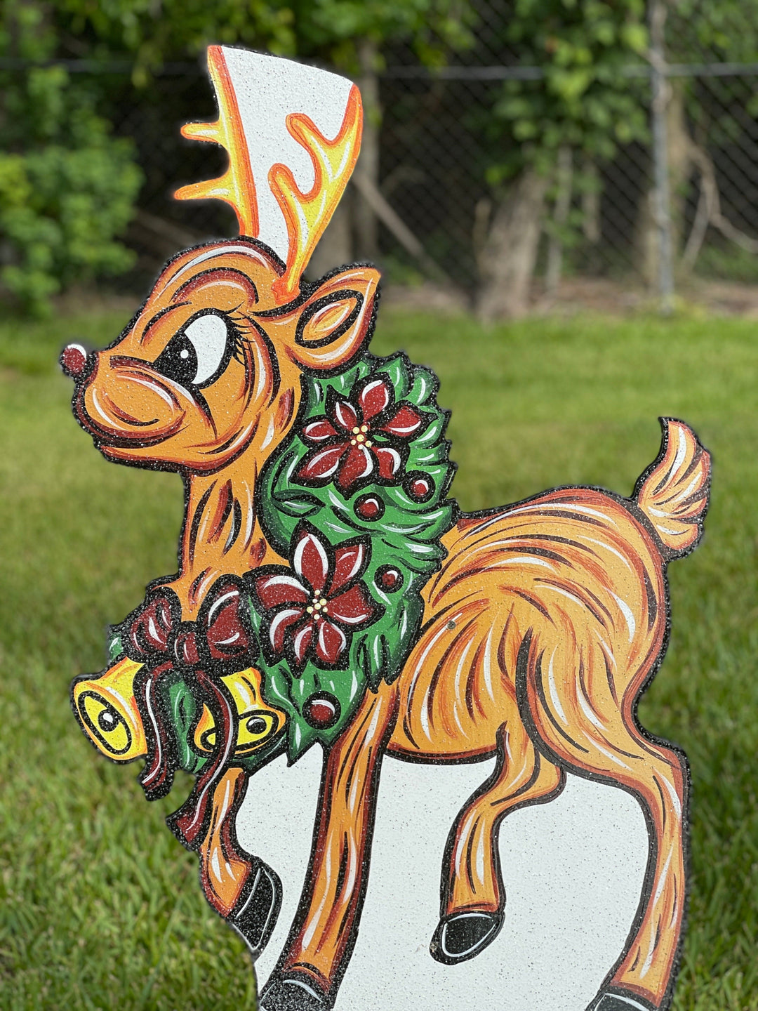 Christmas Reindeer Yard Decor