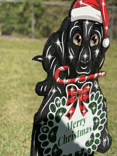 Christmas Dog Outdoor Decoration