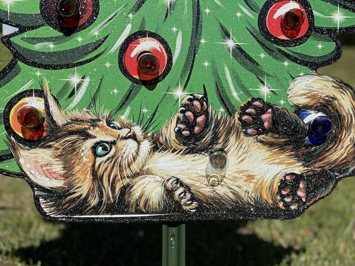 Christmas Cat Outdoor Decoration