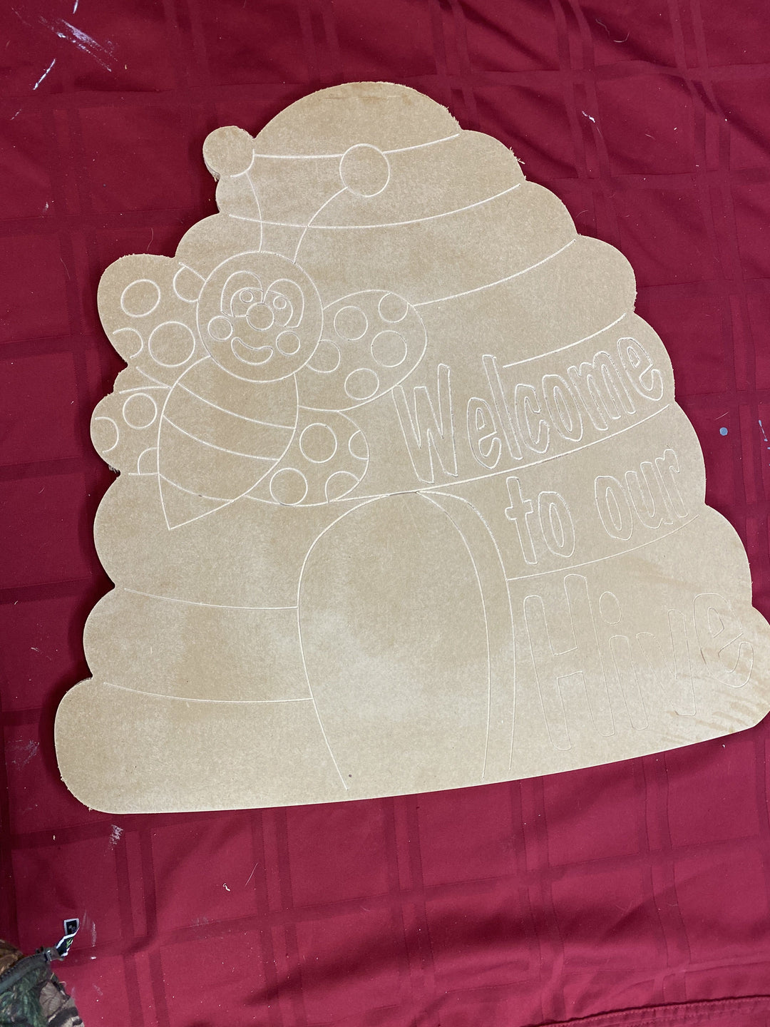 Bee Hive Yard Art ready to be painted