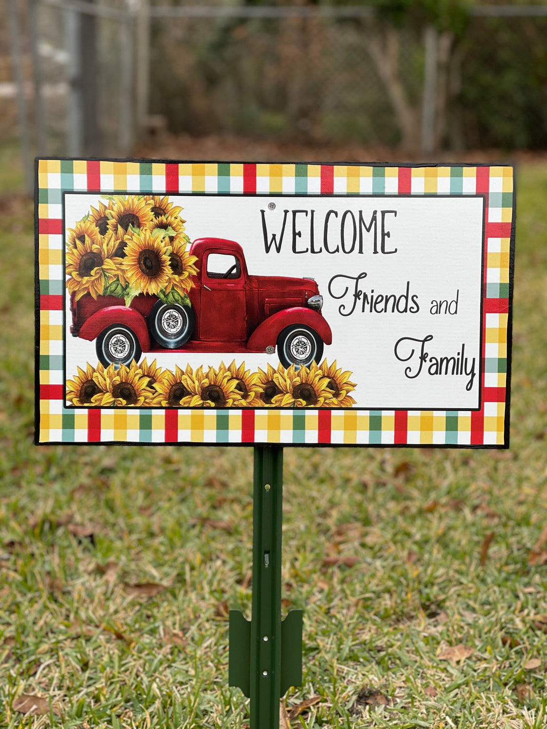 Welcome Yard Sign Decoration