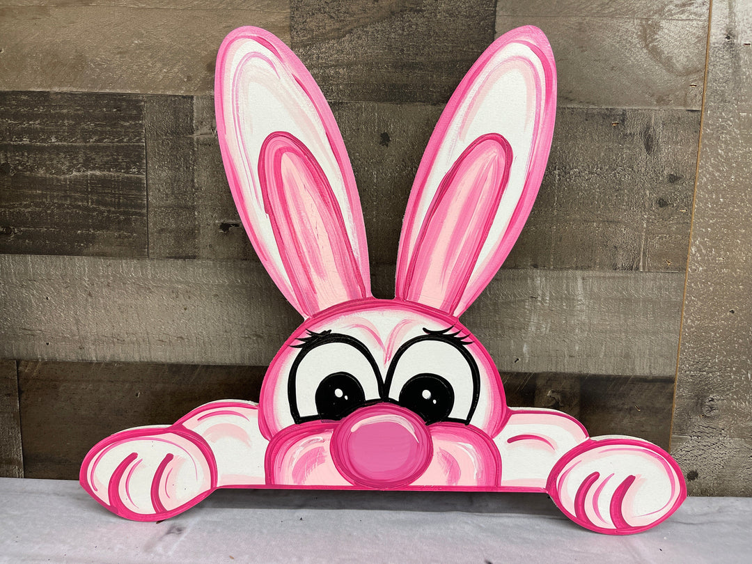 Bunny Coming Out Of Ground Sign BLANK DIY Painted by You!
