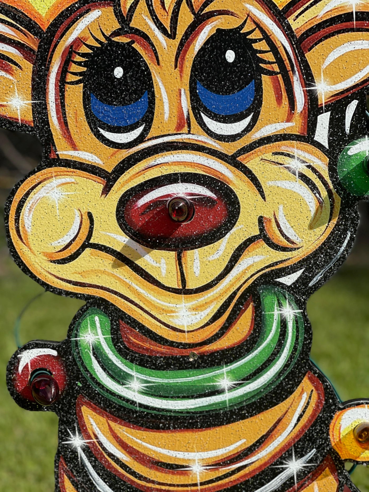 Lighted Christmas Reindeer Yard Art
