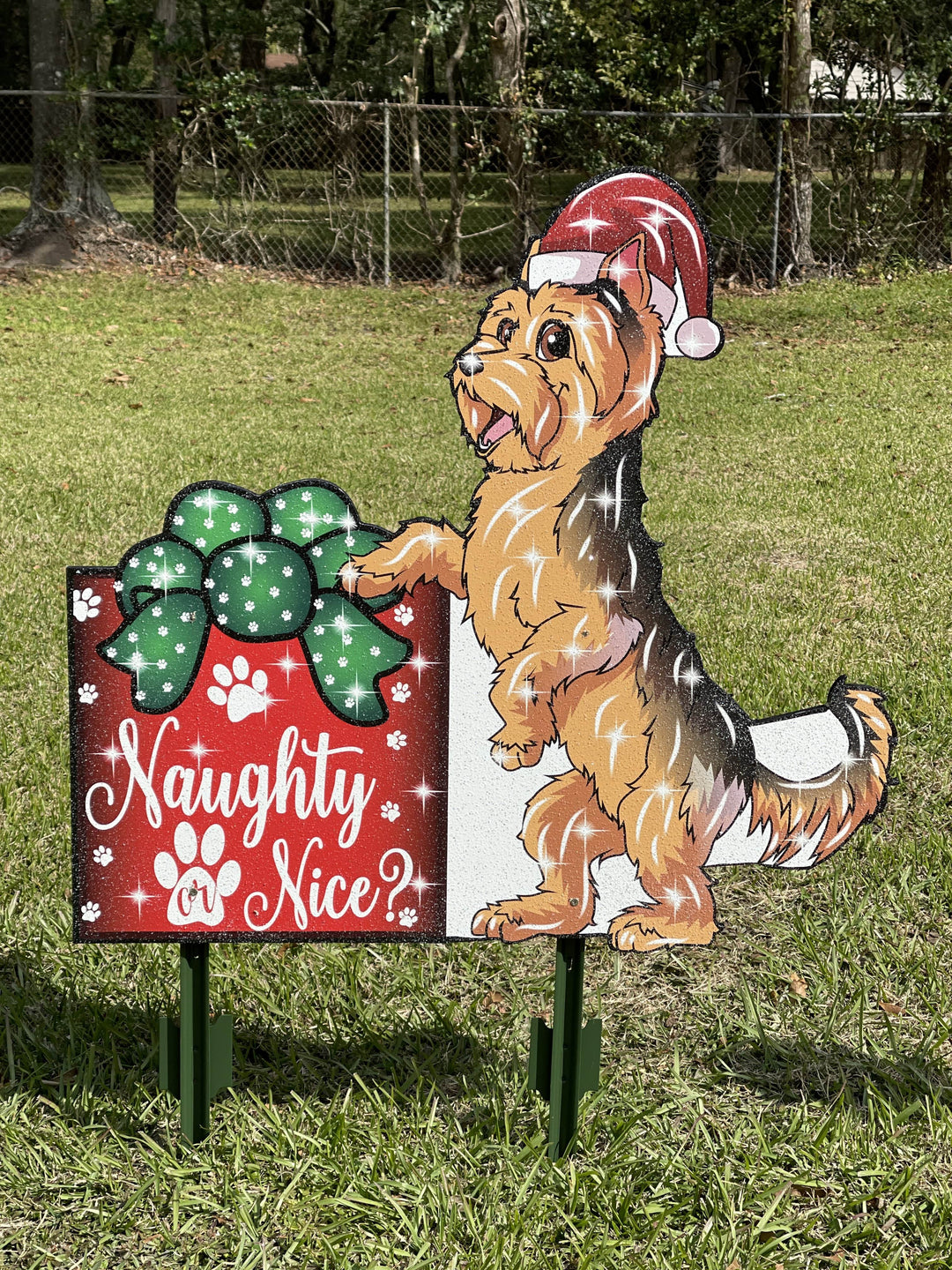 Christmas Dog Outdoor Decoration