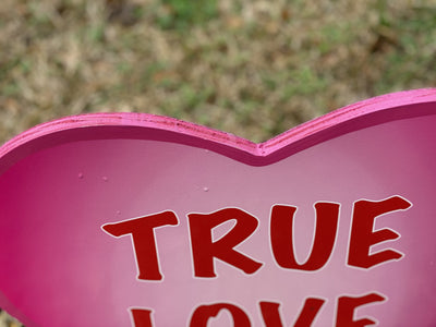 Valentines Day Yard Art