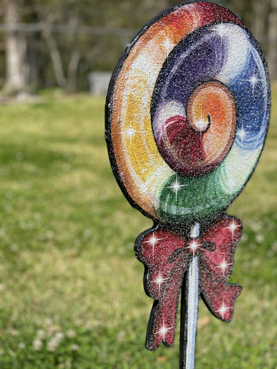 Gingerbread Lolly Pop Christmas Yard Decoration