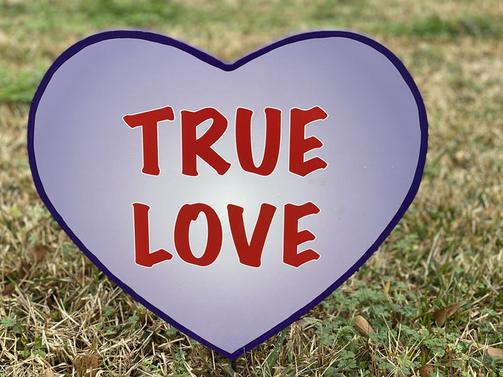 Valentines Day Yard Art