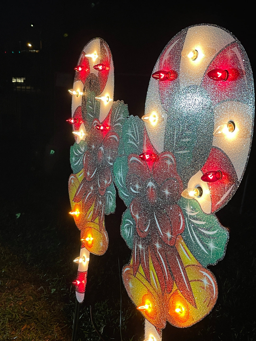 Lighted Candy Cane Christmas Outdoor Decor