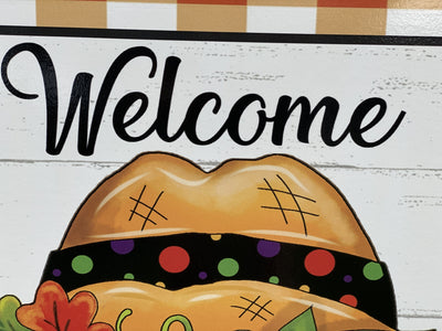 Halloween Welcome Yard Art Sign